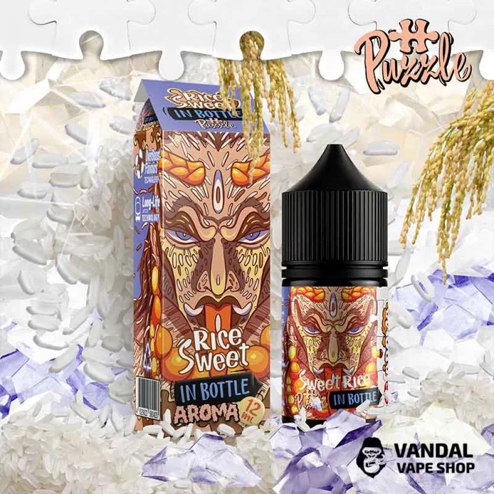 Набір для самозамісу In Bottle Salt Puzzle 30 мл 30 мг зі смаком рису, ванілі і сиропу