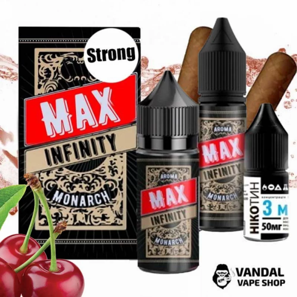Набір для самозамісу Infinity MAX Strong 30 мл 50 мг зі смаком сигари з вишнею