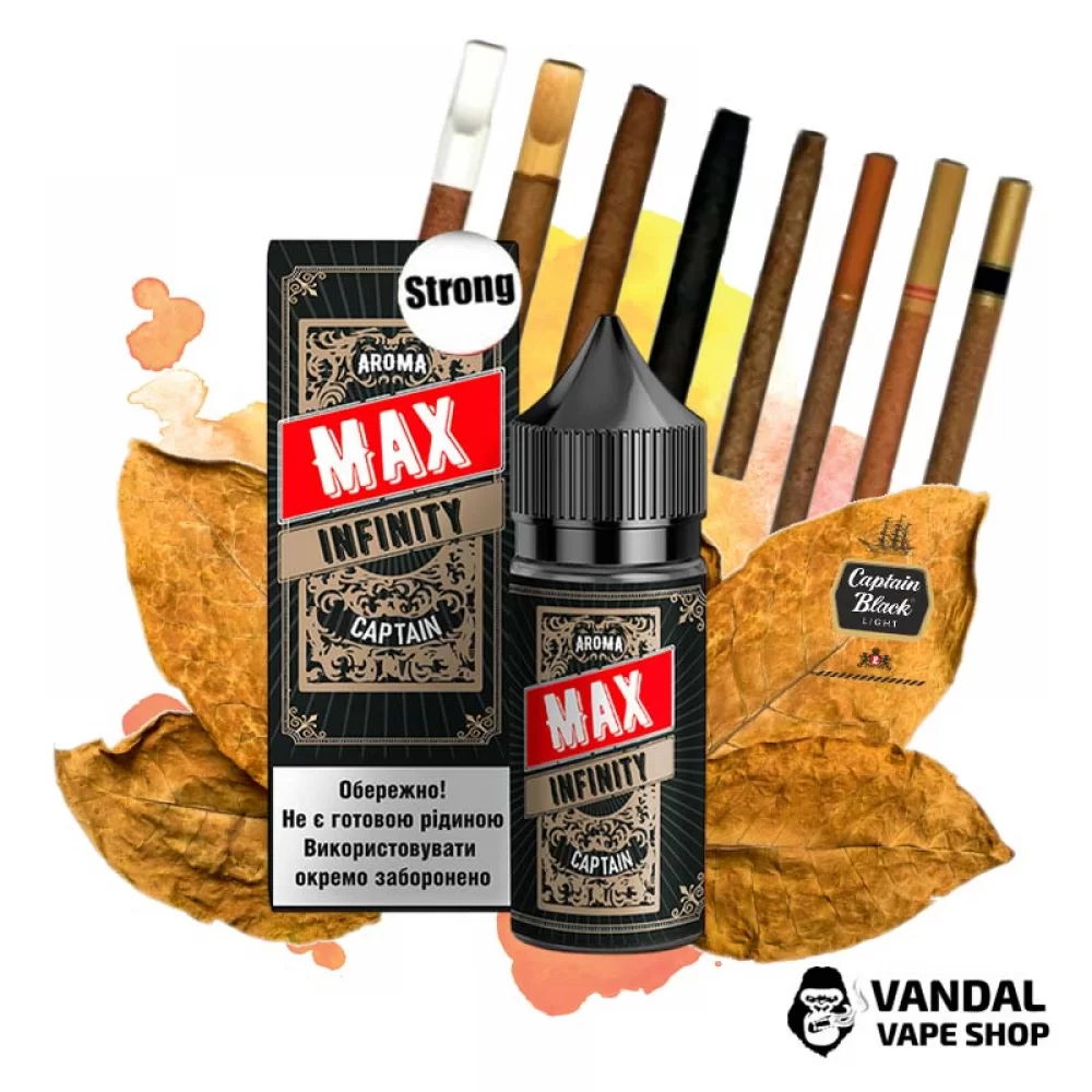 Набір для самозамісу Infinity MAX Strong 30 мл 50 мг зі смаком сигар капітан блек Набір для самозамісу Infinity MAX Strong 30 мл 50 мг зі смаком сигар капітан блек