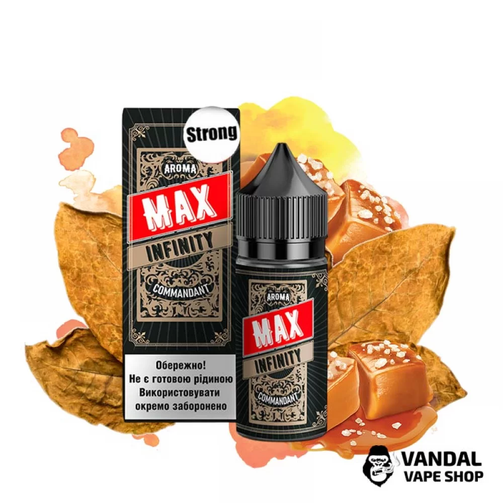 Набір для самозамісу Infinity MAX Strong 30 мл 50 мг зі смаком тютюну та солодкої карамелі