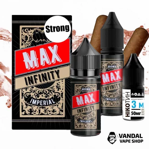 Набір для самозамісу Infinity MAX Strong 30 мл 50 мг зі смаком сигари