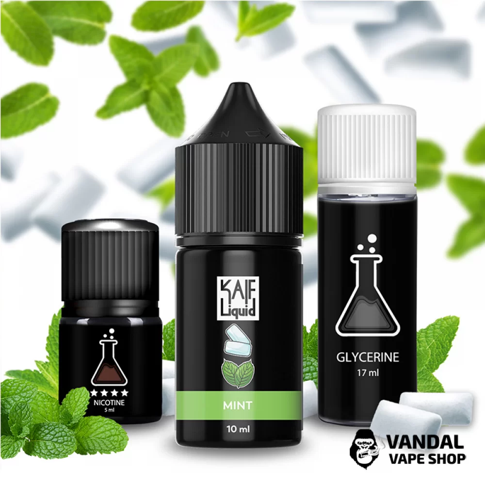 Набір для самозамісу Kaif Liquid 30 мл 65 мг зі смаком м'яти