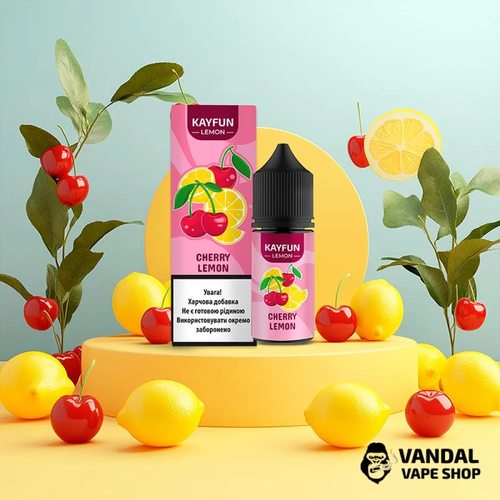 Набір для самозамісу Kayfun Lemon 30 мл 50 мг - зі смаком вишні та лимона 