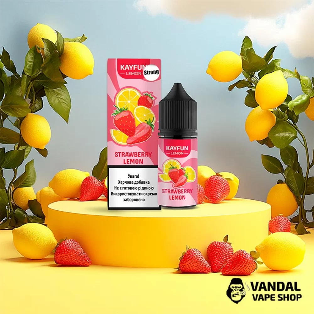 Набор для самозамеса Kayfun Lemon Strong 30 мл 50 мг - со вкусом клубники с лимоном