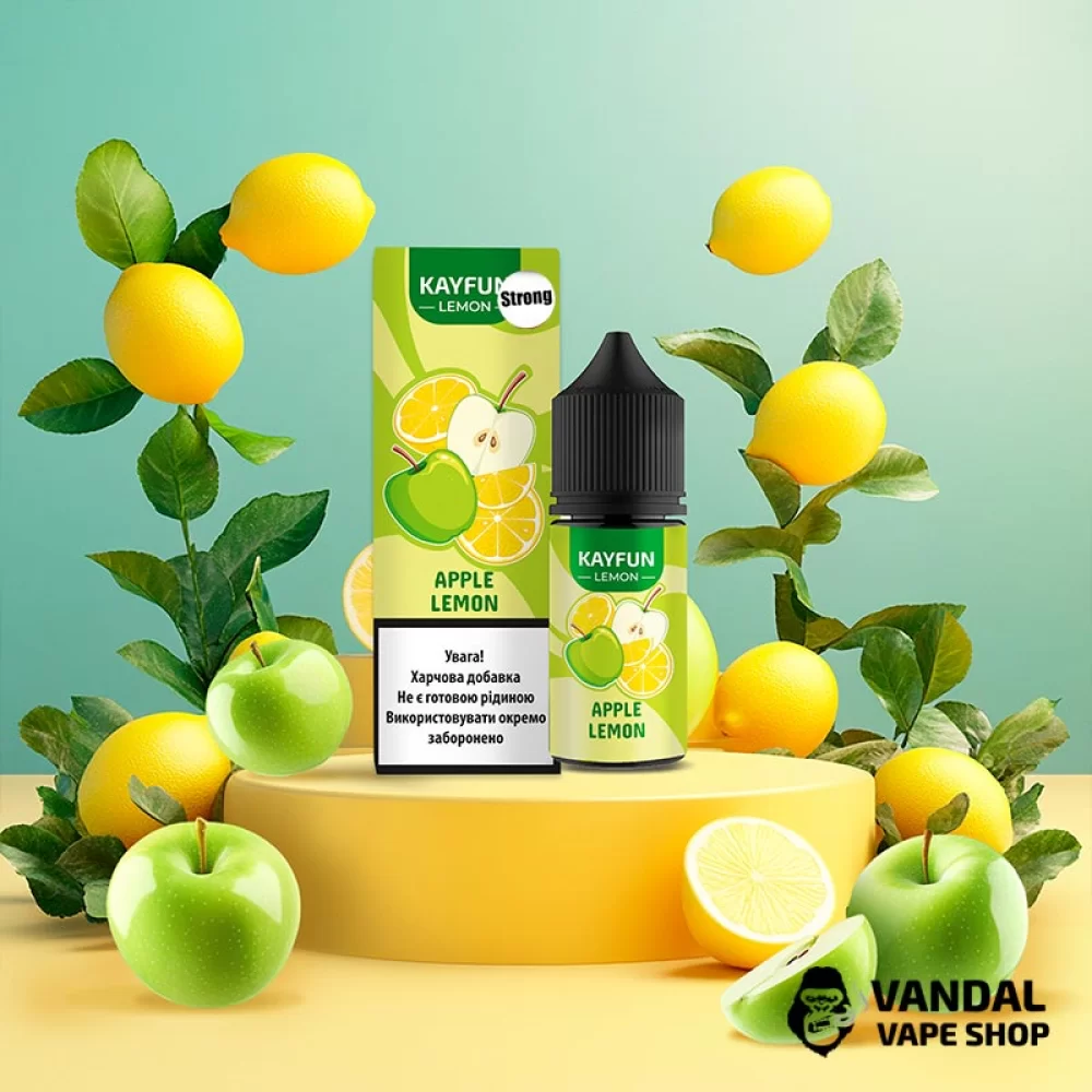 Набор для самозамеса Kayfun Lemon Strong 30 мл 50 мг - со вкусом яблока с лимоном