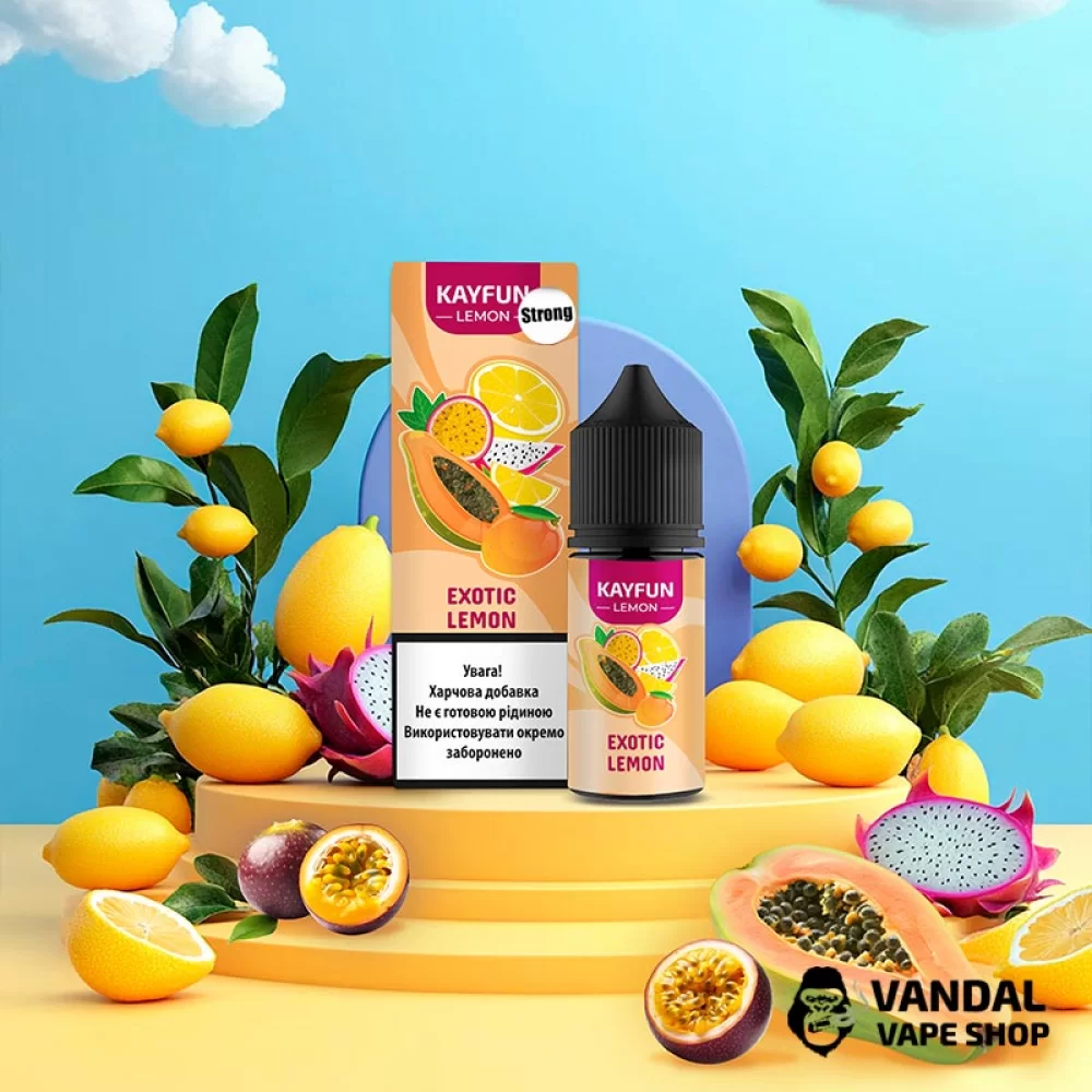 Набор для самозамеса Kayfun Lemon Strong 30 мл 50 мг - со вкусом экзотичных фруктов с лимоном