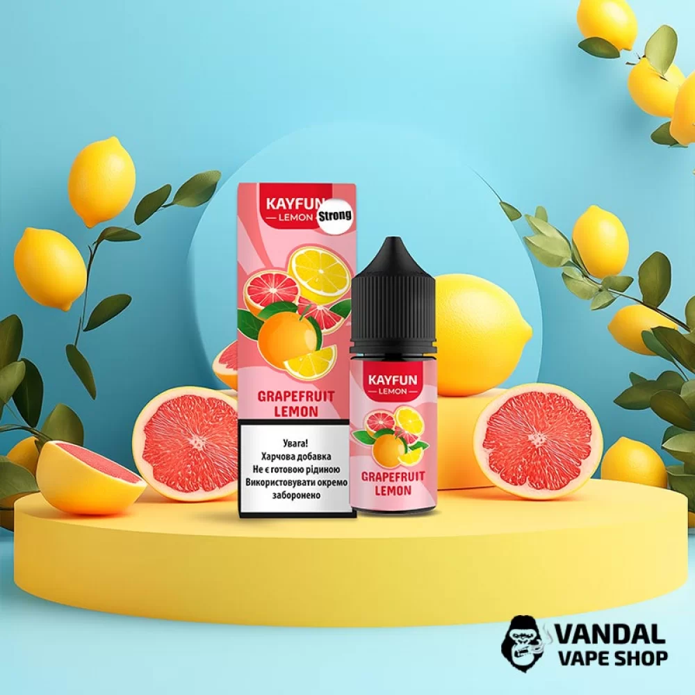 Набор для самозамеса Kayfun Lemon Strong 30 мл 50 мг - со вкусом грейпфрута с лимоном