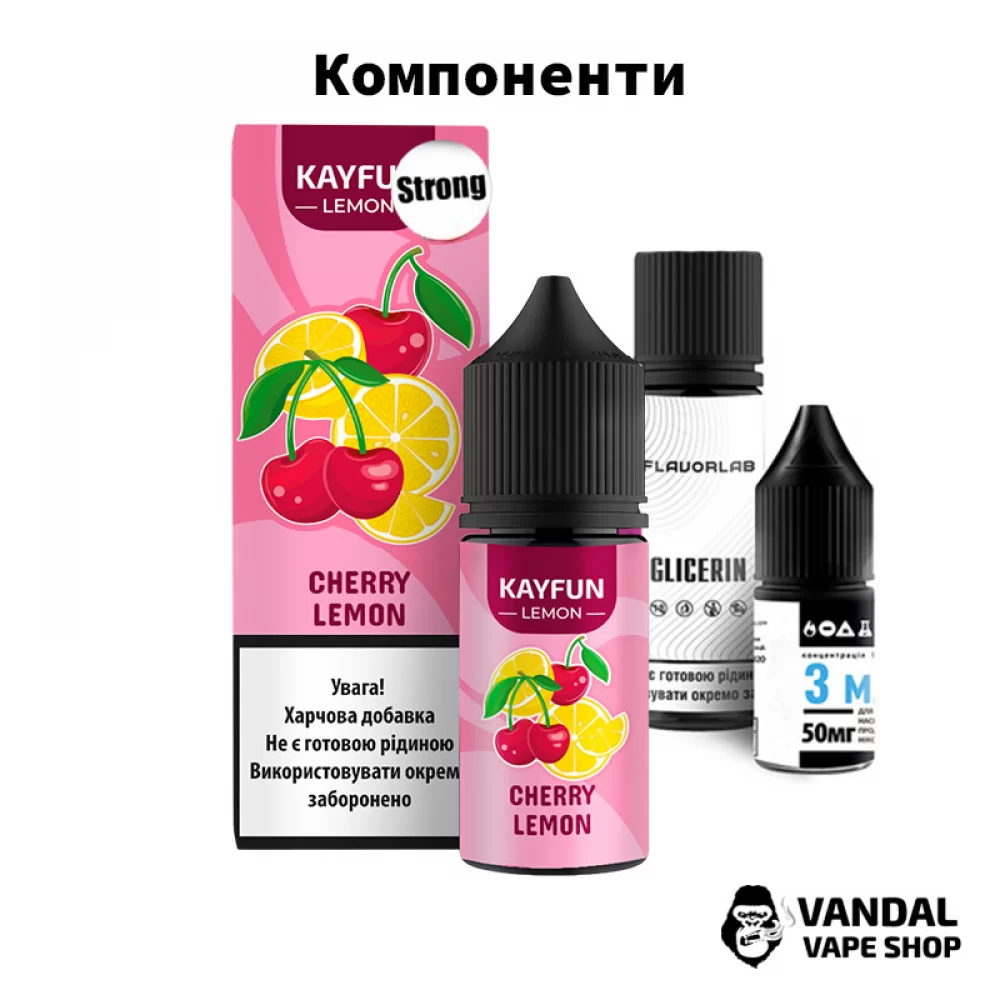 Набор для самозамеса Kayfun Lemon Strong - со вкусом колы с лимоном