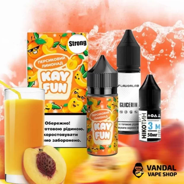 Набор для самозамеса Kayfun Strong 30 мл 50 мг со вкусом персикового лимонада