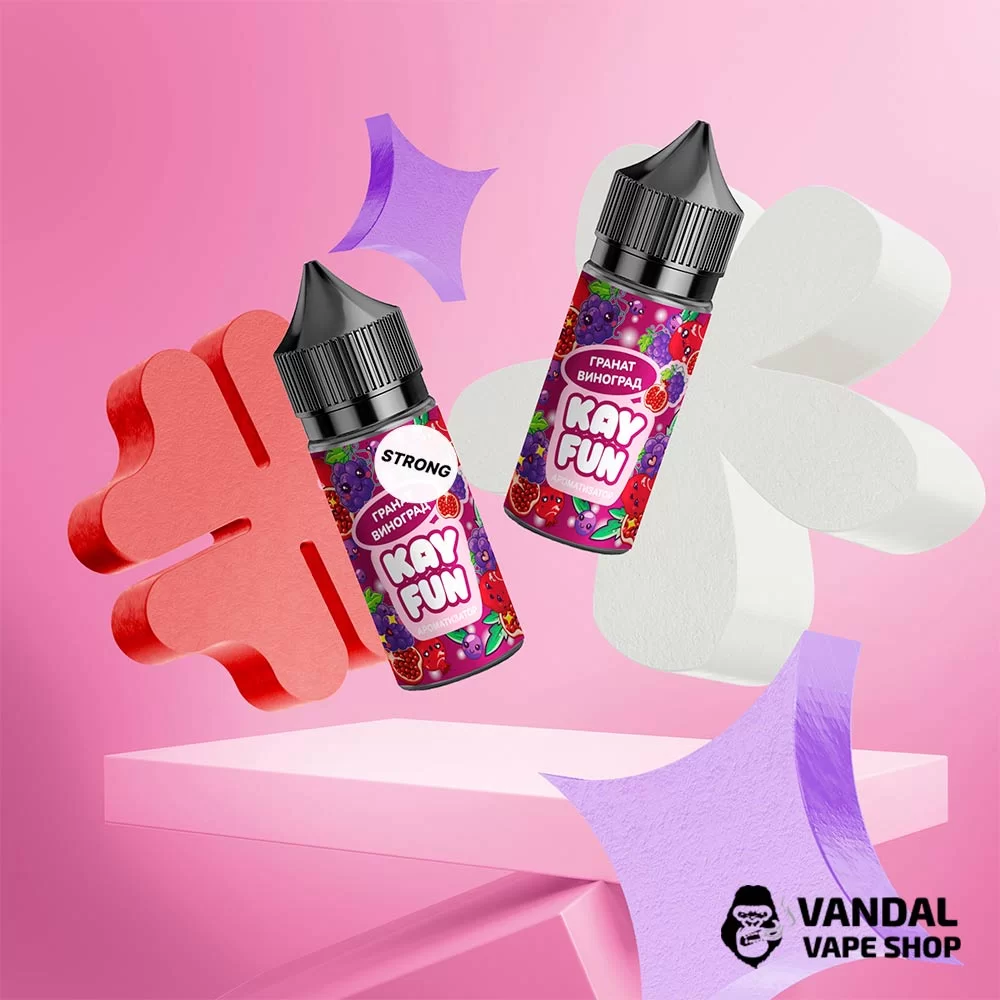 Набор для самозамеса Kayfun Strong 30 мл 50 мг со вкусом граната и винограда Набор для самозамеса Kayfun Strong 30 мл 50 мг со вкусом граната и винограда