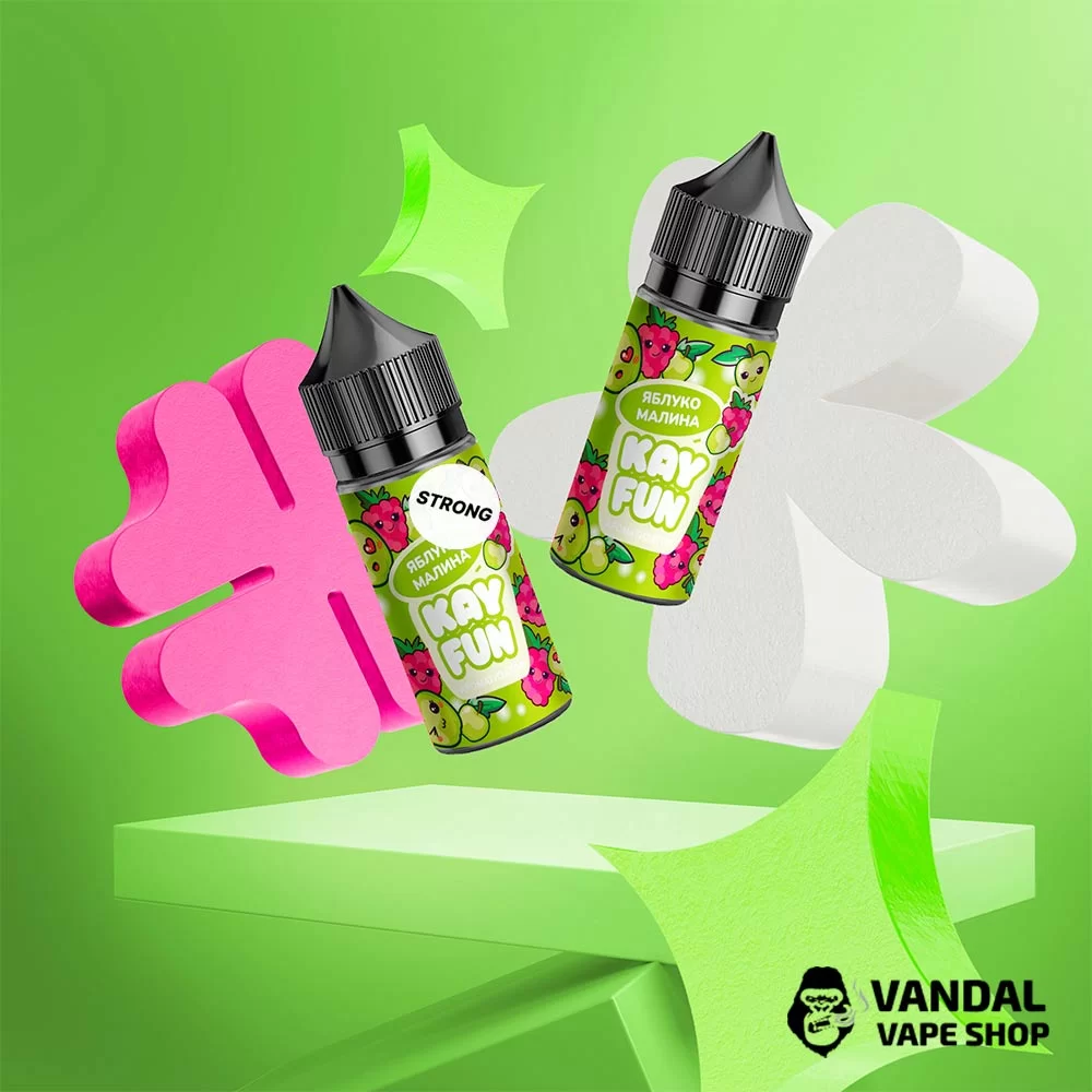 Набор для самозамеса Kayfun Strong 30 мл 50 мг со вкусом малины и яблока Набор для самозамеса Kayfun Strong 30 мл 50 мг со вкусом малины и яблока