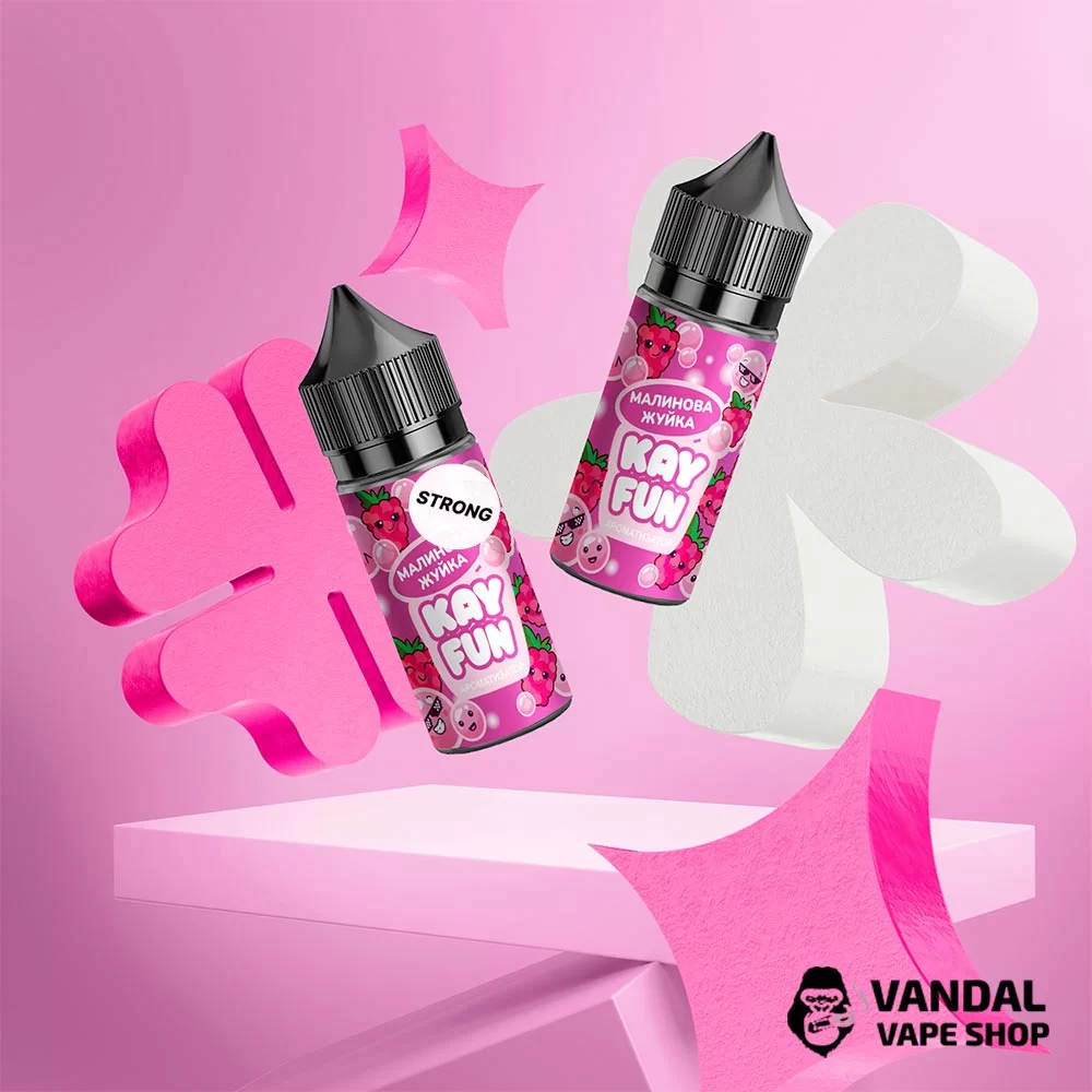 Набор для самозамеса Kayfun Strong 30 мл 50 мг со вкусом жвачки с малиной Набор для самозамеса Kayfun Strong 30 мл 50 мг со вкусом жвачки с малиной