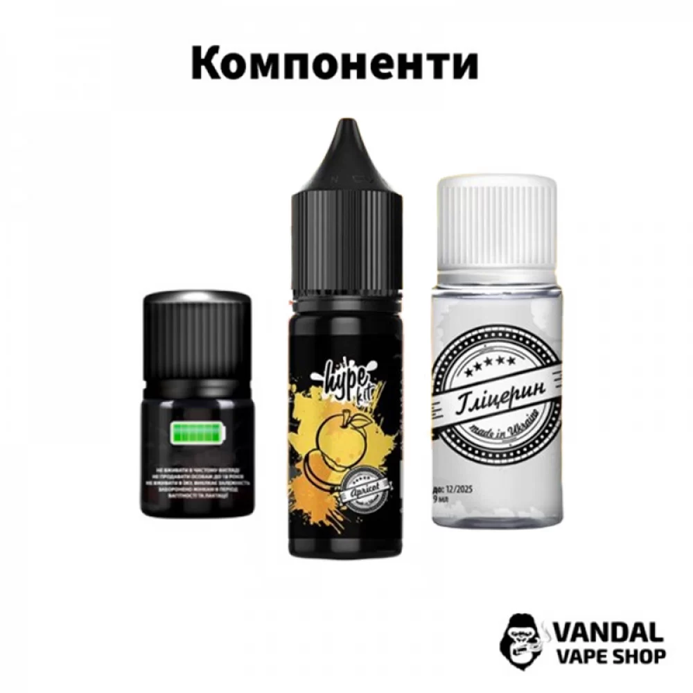 Набір для самозамісу Hype New 15 мл 25 мг зі смаком лимона з холодком Набір для самозамісу Hype New 15 мл 25 мг зі смаком лимона з холодком