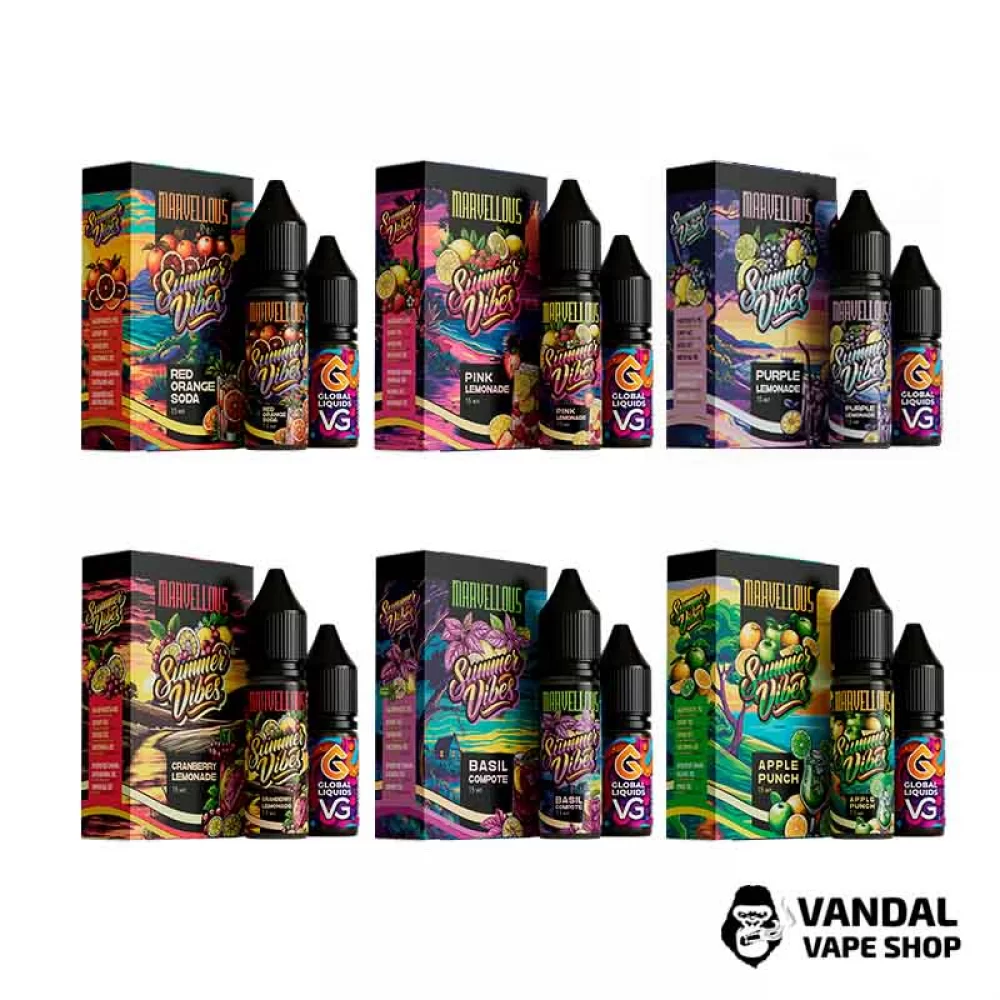 Набор для самозамеса Marvellous Summer Vibes 15 мл Набор для самозамеса Marvellous Summer Vibes 15 мл
