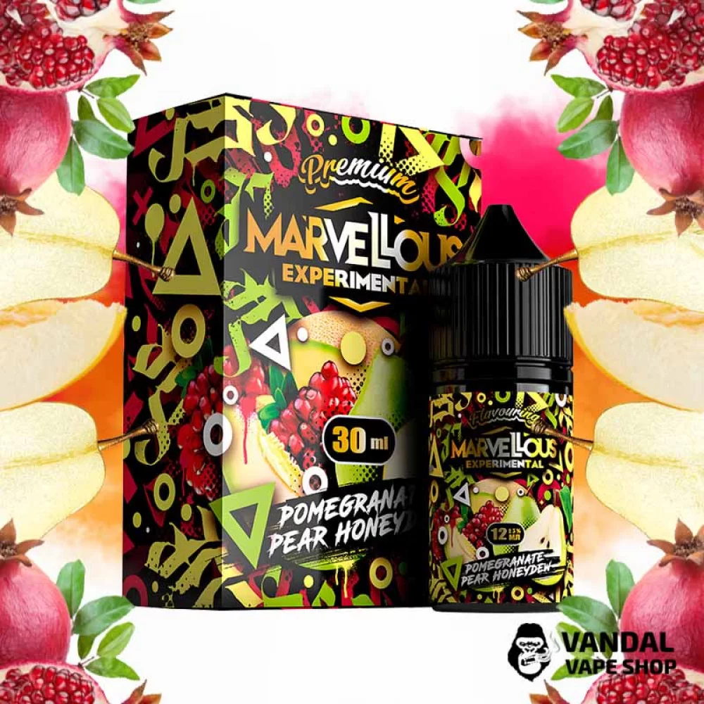 Набор для самозамеса Marvellous Experimental 30 мл 50 мг со вкусом груши, граната и дыни Набор для самозамеса Marvellous Experimental 30 мл 50 мг со вкусом груши, граната и дыни