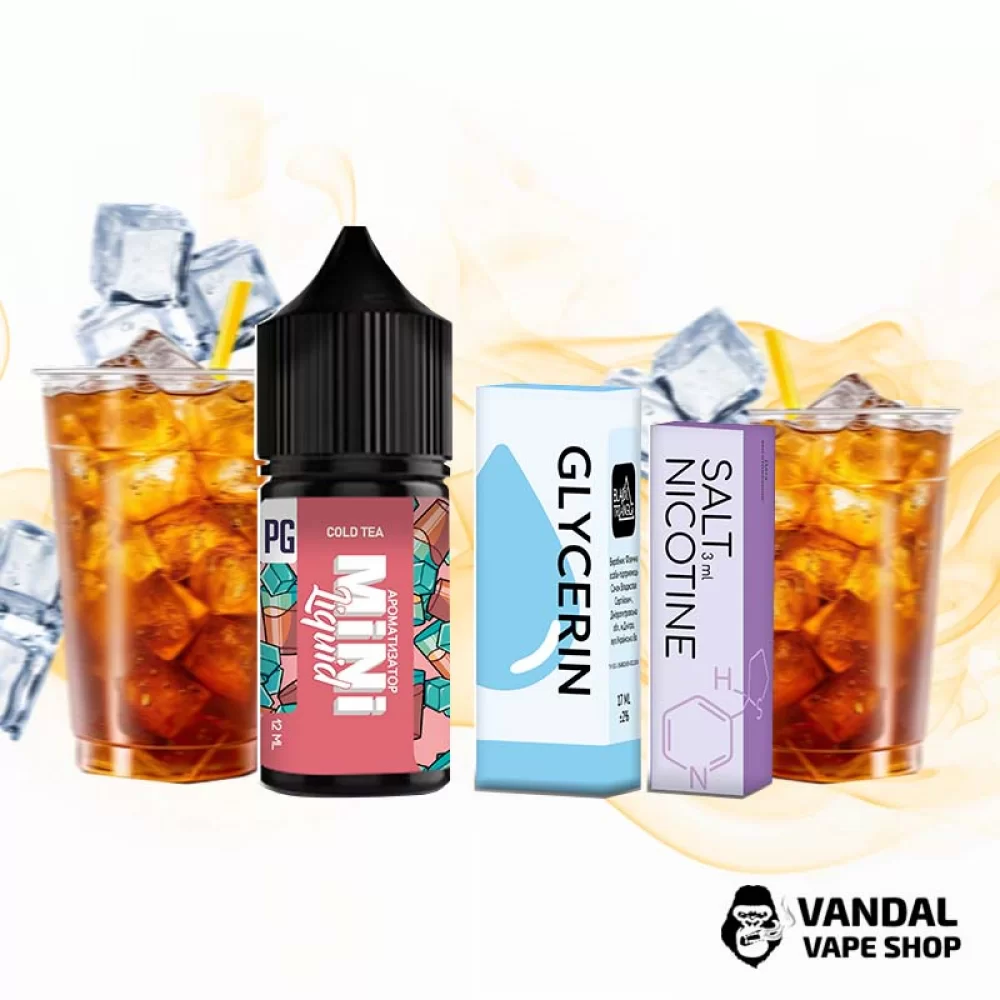 Набор для самозамеса Mini Liquid 30 мл 50 мг со вкусом чая с холодком Набор для самозамеса Mini Liquid 30 мл 50 мг со вкусом чая с холодком