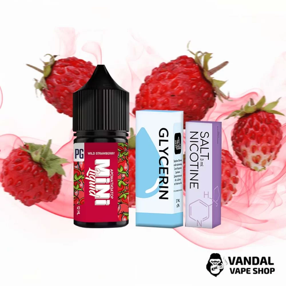 Набір для самозамісу  Mini Liquid  30 мл 25 мг зі смаком суниці