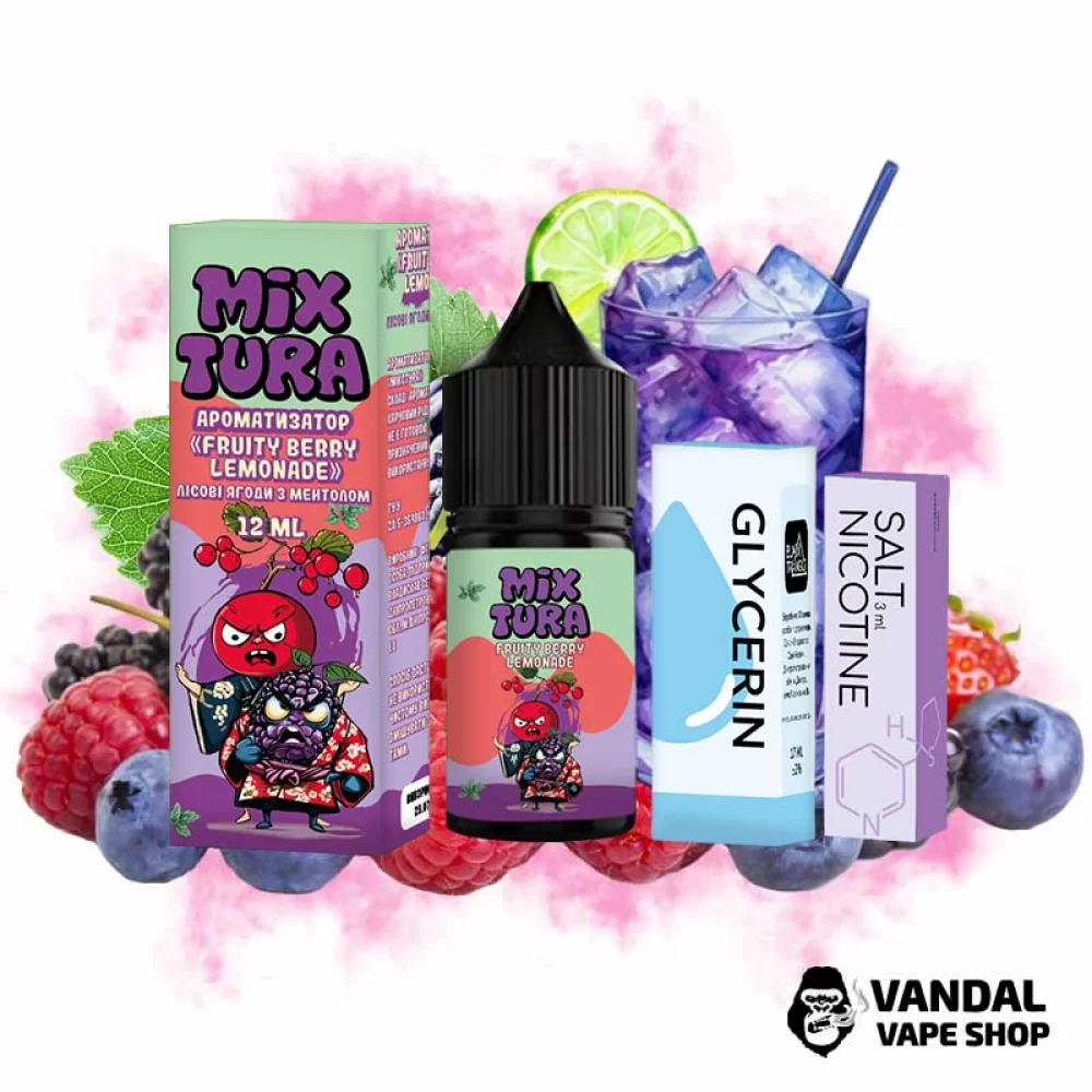 Набір для самозамісу Mixtura - зі смаком ягідного лимонаду Набір для самозамісу Mixtura - зі смаком ягідного лимонаду