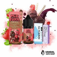 Набір Mixtura - Chocolate Ice Cream With Strawberries 30 мл 25 мг