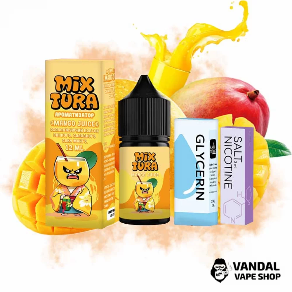 Набор для самозамеса Mixtura - с вкусом сока с манго Набор для самозамеса Mixtura - с вкусом сока с манго