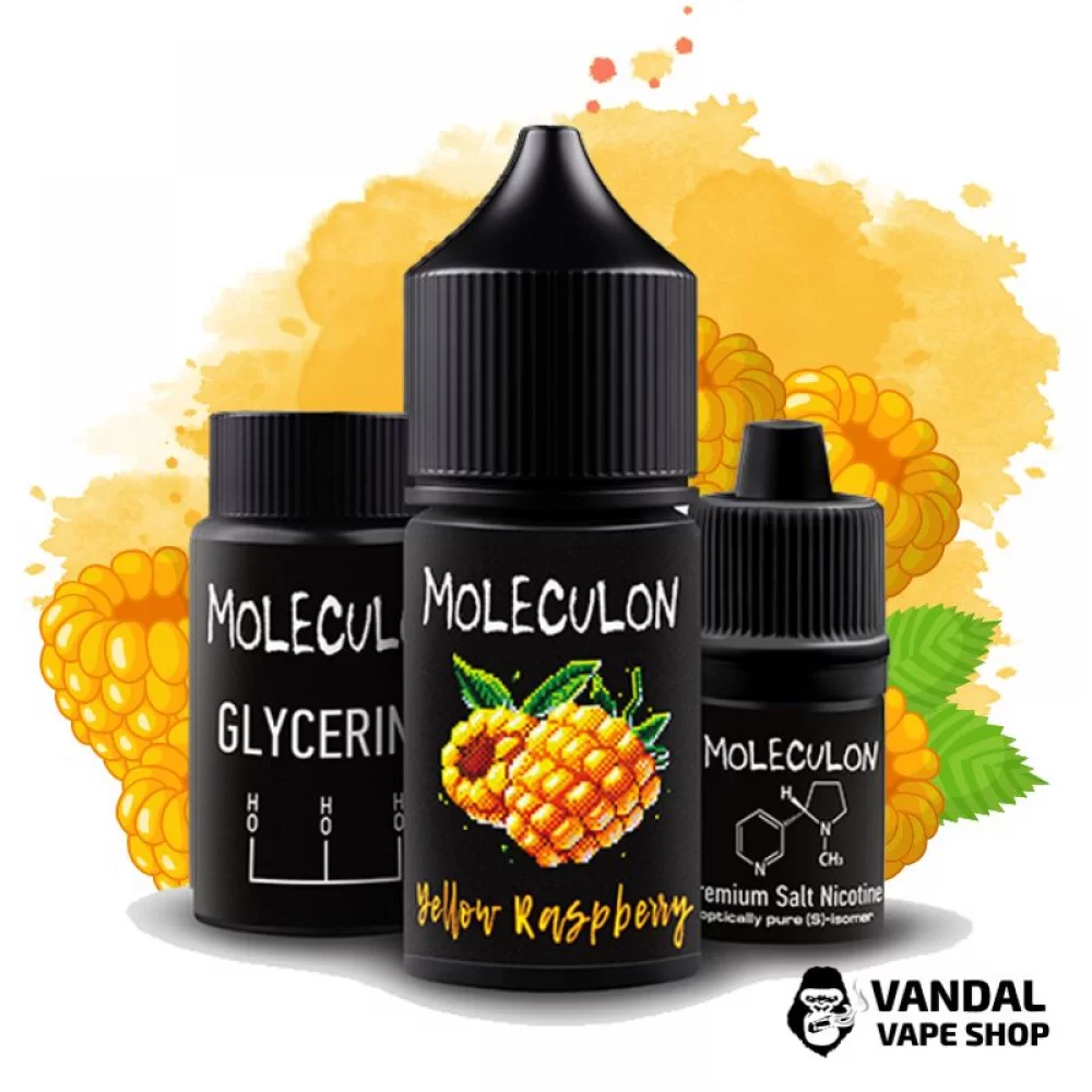 Набор для самозамеса Moleculon 30 мл 25 мг со вкусом желтой малины Набор для самозамеса Moleculon 30 мл 25 мг со вкусом желтой малины