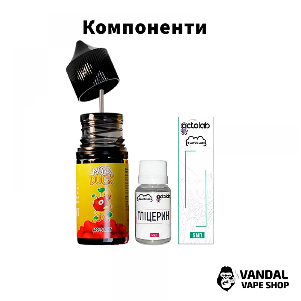 Набор для самозамеса Mood Duck 10 мл 50 мг со вкусом граната, эвкалипта, мяты