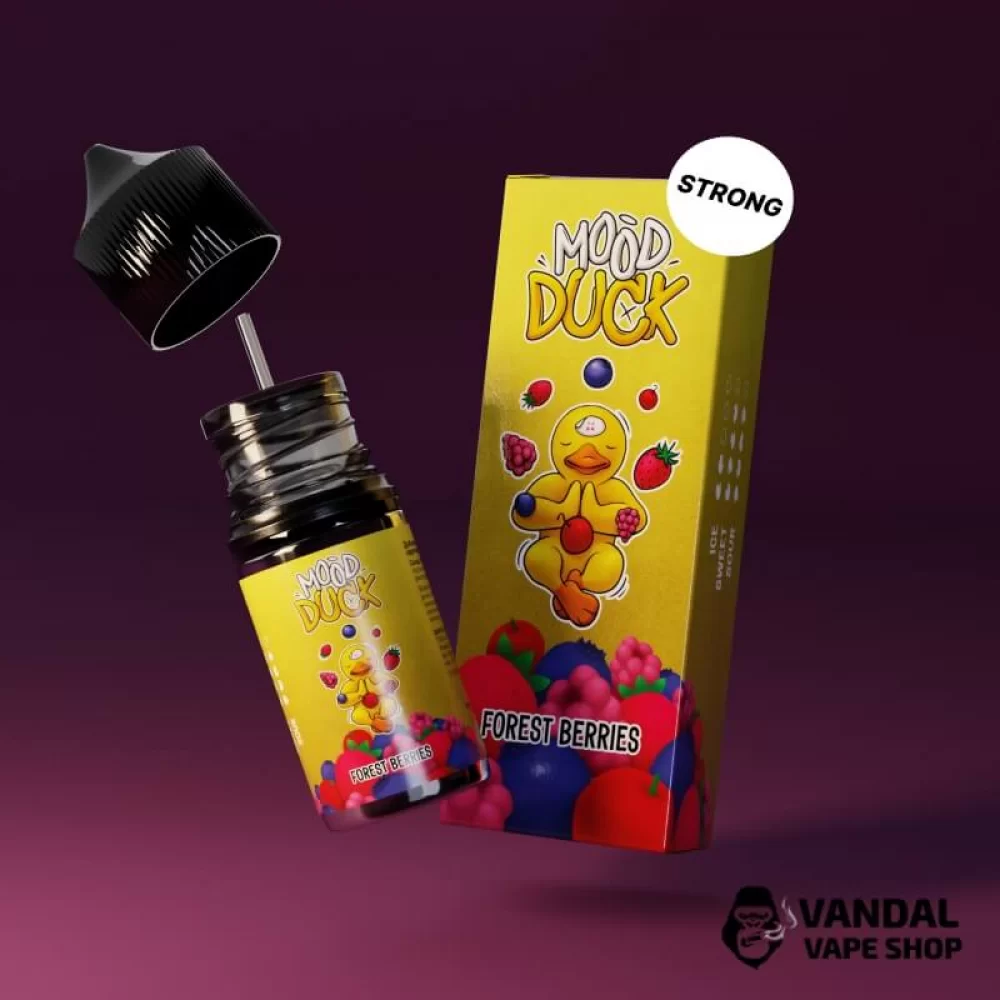 Набор для самозамеса Mood Duck Strong 30 мл 50 мг со вкусом лесных ягод: клубники, земляники, черники