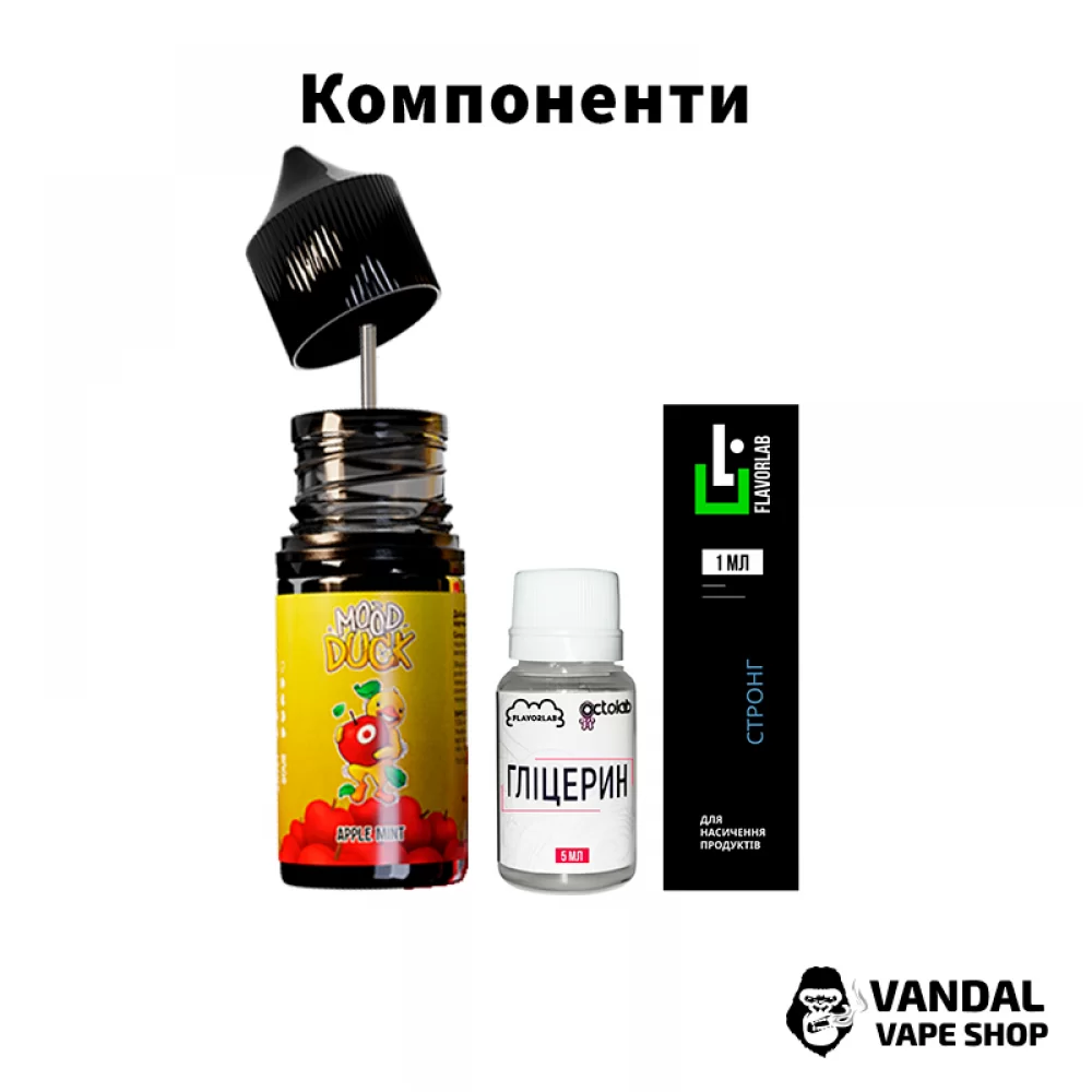 Набір для самозамісу Mood Duck Strong 10 мл 50 мг зі смаком ананаса з холодком