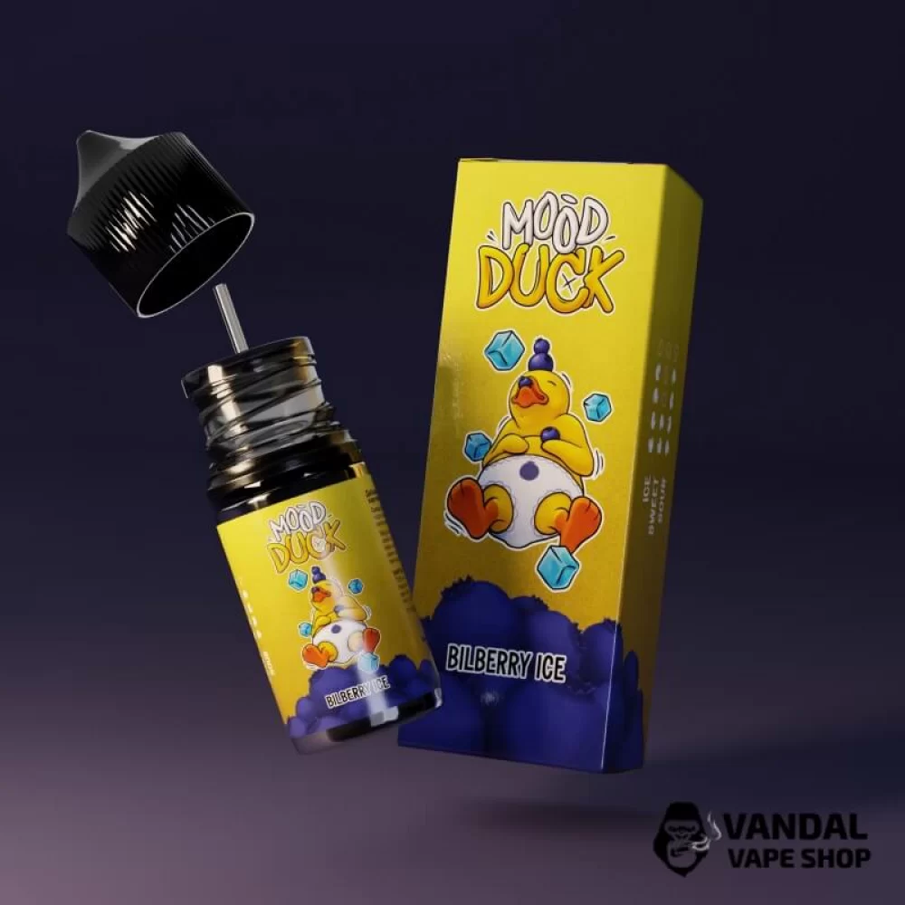 Набір для самозамісу Mood Duck 30 мл 50 мг зі смаком чорниці з холодком Набір для самозамісу Mood Duck 30 мл 50 мг зі смаком чорниці з холодком