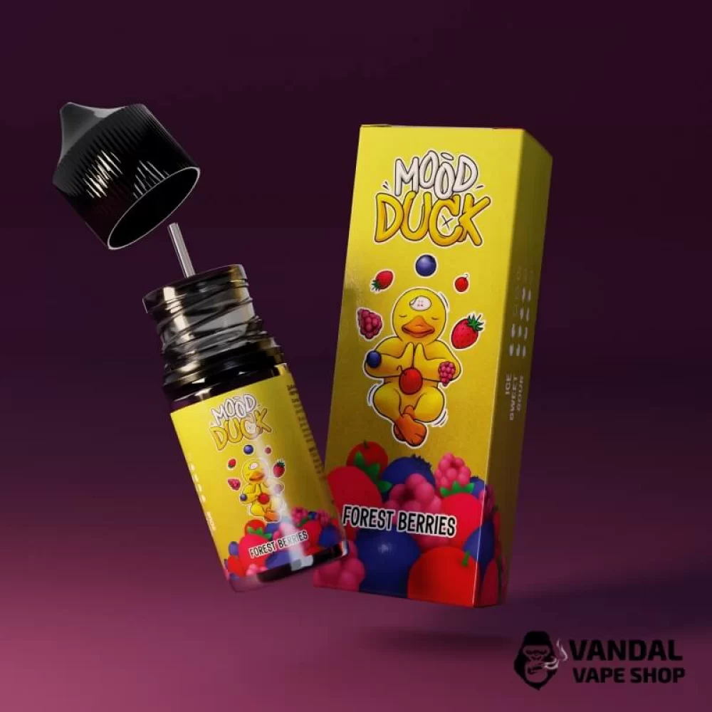 Набір для самозамісу Mood Duck 30 мл 50 мг зі смаком лісових ягід: полуниці, суниці, чорниці Набір для самозамісу Mood Duck 30 мл 50 мг зі смаком лісових ягід: полуниці, суниці, чорниці