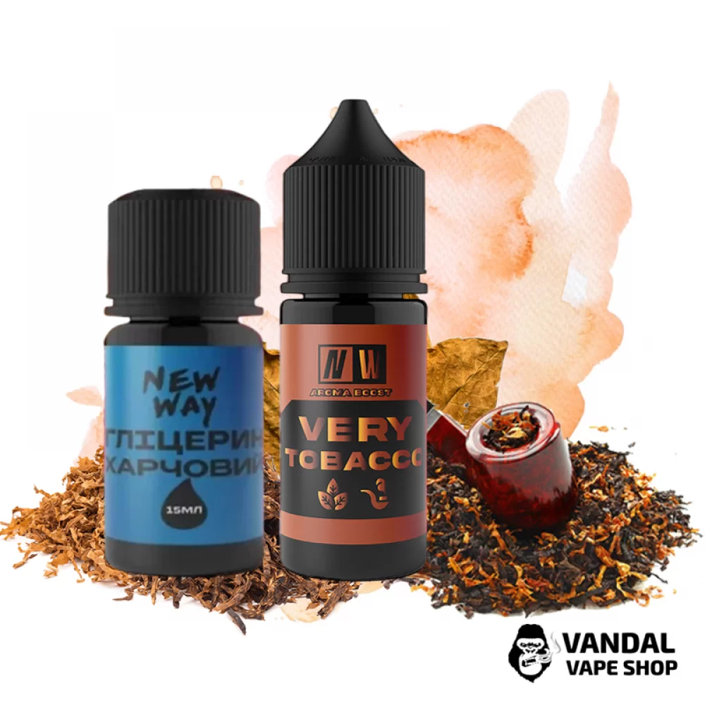 Набор для самозамеса New Way 30 мл 50 мг со вкусом табака Набор для самозамеса New Way 30 мл 50 мг со вкусом табака