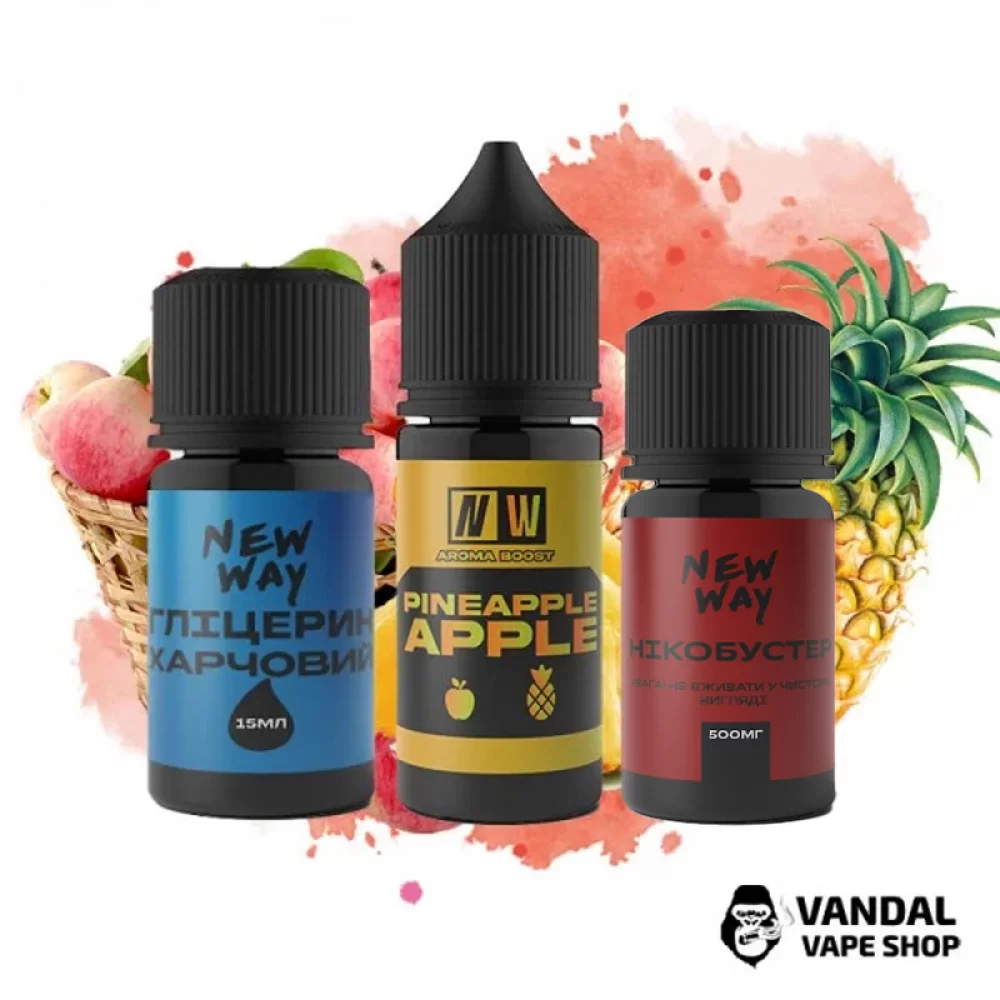 Набір для самозамісу New Way NW 30 мл 30 мг зі смаком яблука і ананаса