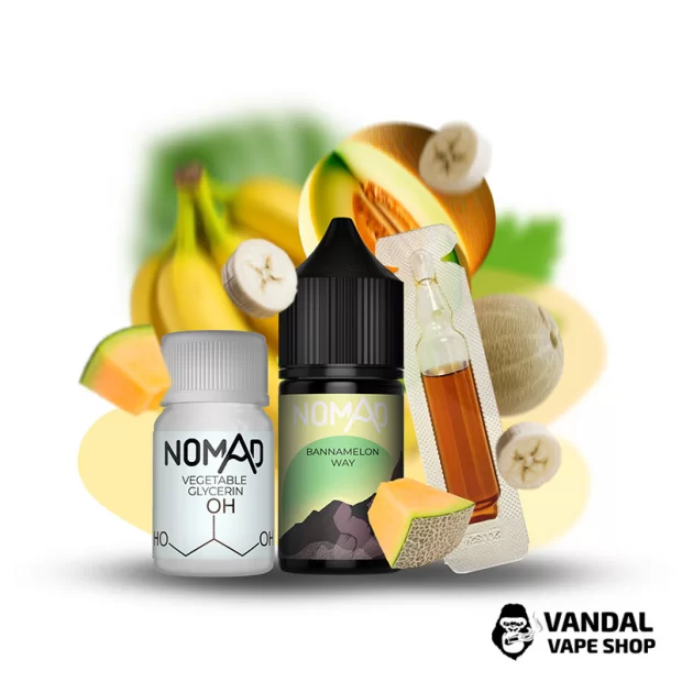 Набор для самозамеса Nomad 30 мл 50 мг со вкусом банана в дуэте со сладкой дыней