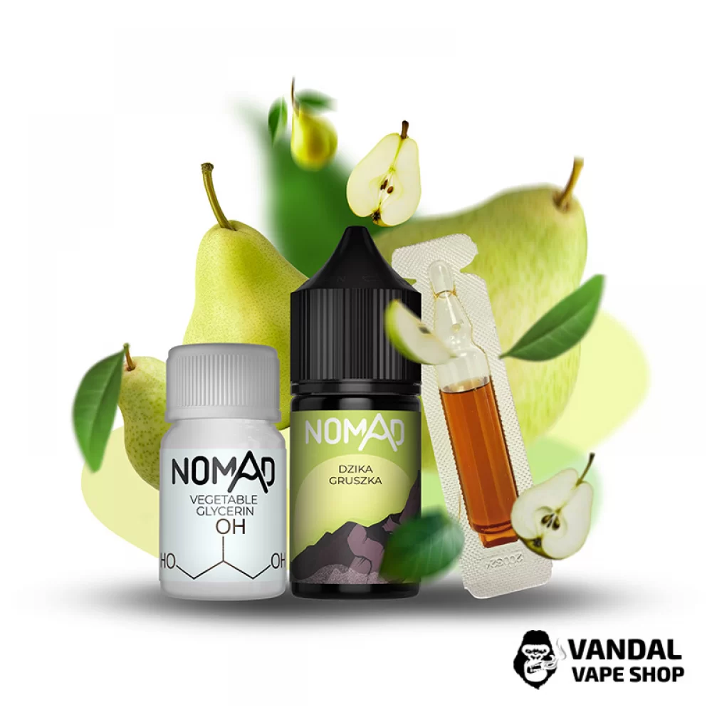 Набор для самозамеса Nomad 30 мл 50 мг со вкусом дикой грушки Набор для самозамеса Nomad 30 мл 50 мг со вкусом дикой грушки