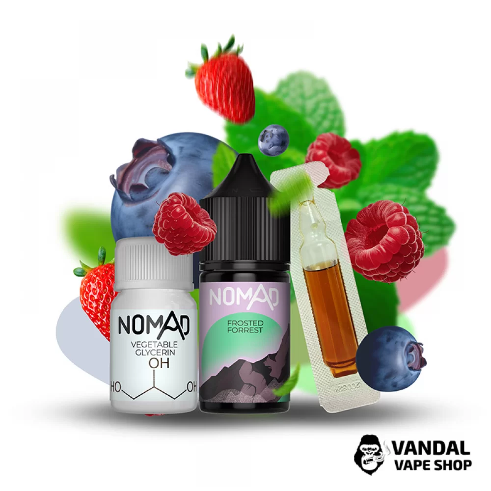 Набор для самозамеса Nomad 30 мл 50 мг со вкусом лесных ягод с ментолом Набор для самозамеса Nomad 30 мл 50 мг со вкусом лесных ягод с ментолом