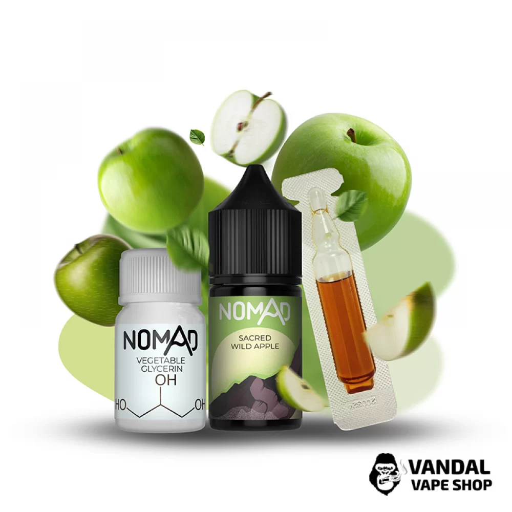 Набор для самозамеса Nomad 30 мл 50 мг со вкусом зелёного яблока