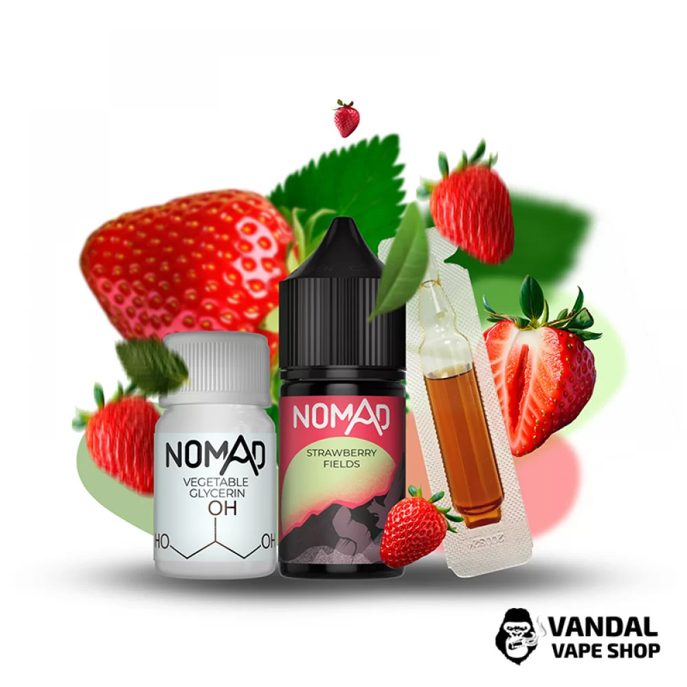 Набор для самозамеса Nomad 30 мл 50 мг со вкусом земляники с холодком