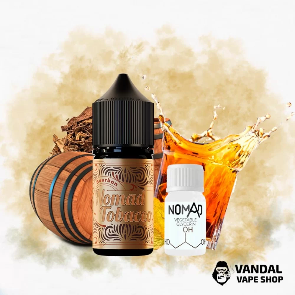 Набор для самозамеса Nomad Tobacco 30 мл 50 мг со вкусом сладкого бурбона и табака