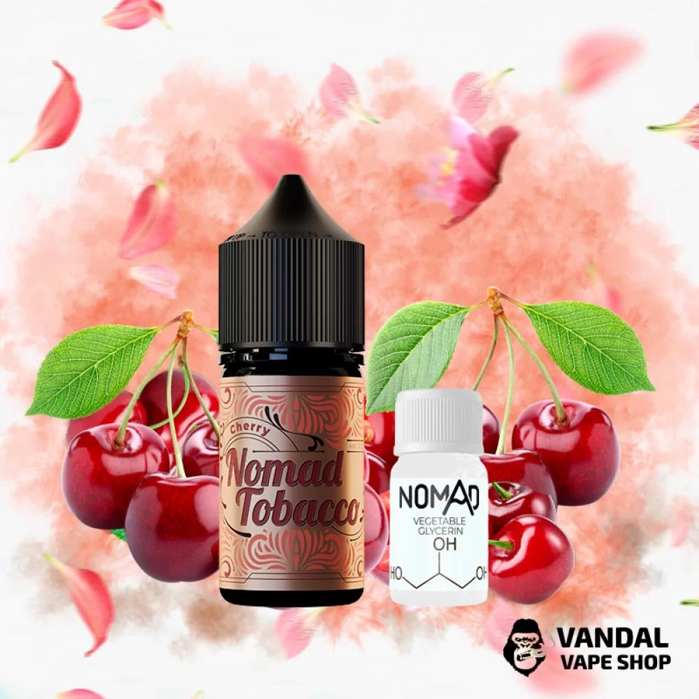 Набор для самозамеса Nomad Tobacco 30 мл 50 мг со вкусом насыщенной спелой вишни с изысканным табачным акцентом
