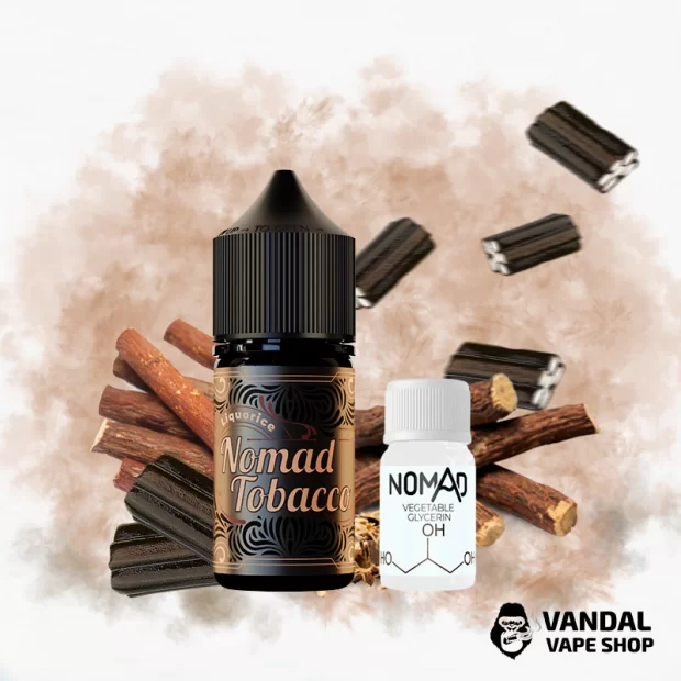 Набор для самозамеса Nomad Tobacco 30 мл 50 мг со вкусом яркого табака, дополненного пряной лакрицей