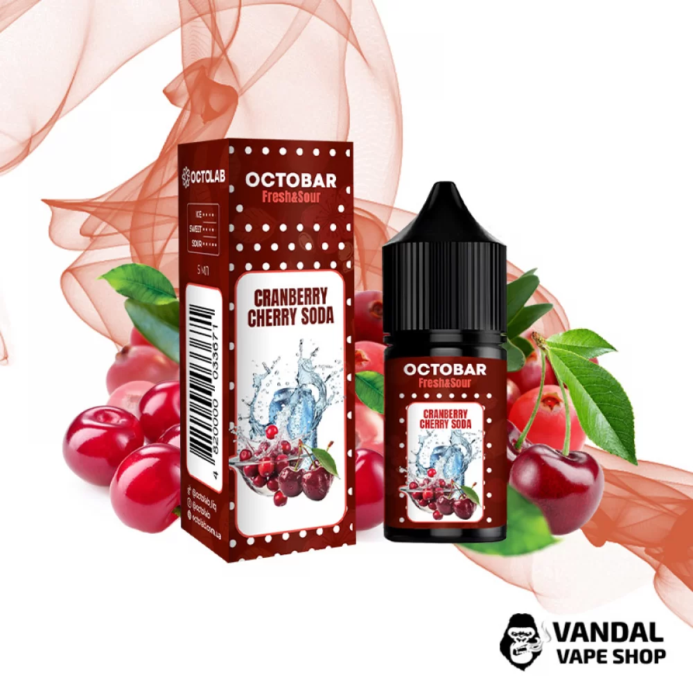 Набор для самозамеса Octobar Fresh & Sour - со вкусом клюквы и вишни в сочетании с содовой свежестью