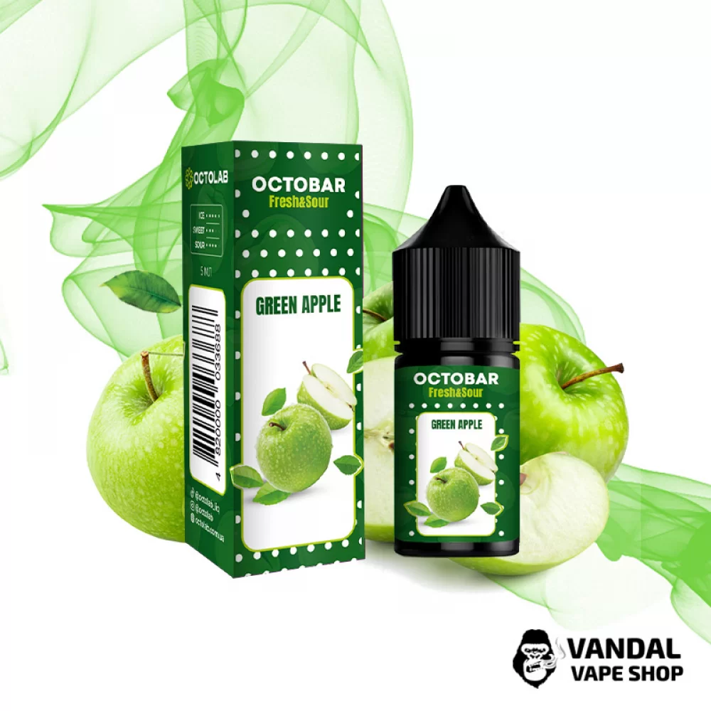Набір для самозамісу Octobar Fresh & Sour - зі смаком хрусткого зеленого яблука, що дарує відчуття кислинки
