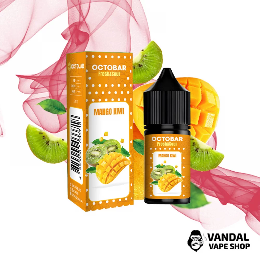 Набір для самозамісу Octobar Fresh & Sour - зі смаком ківі та манго з кислинкою та приємною свіжістю