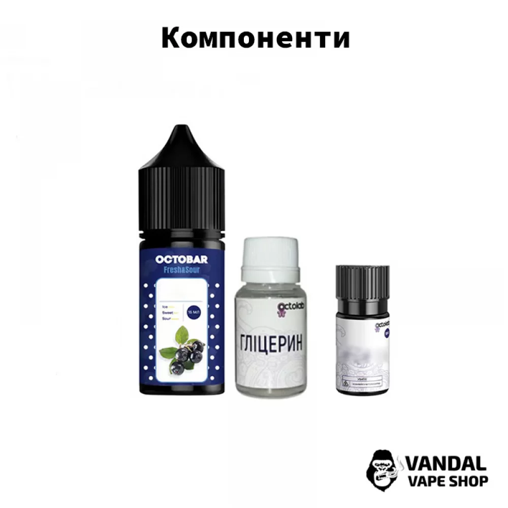 Набір для самозамісу Octobar Fresh & Sour - зі смаком м'ятної жуйки з приємною свіжістю