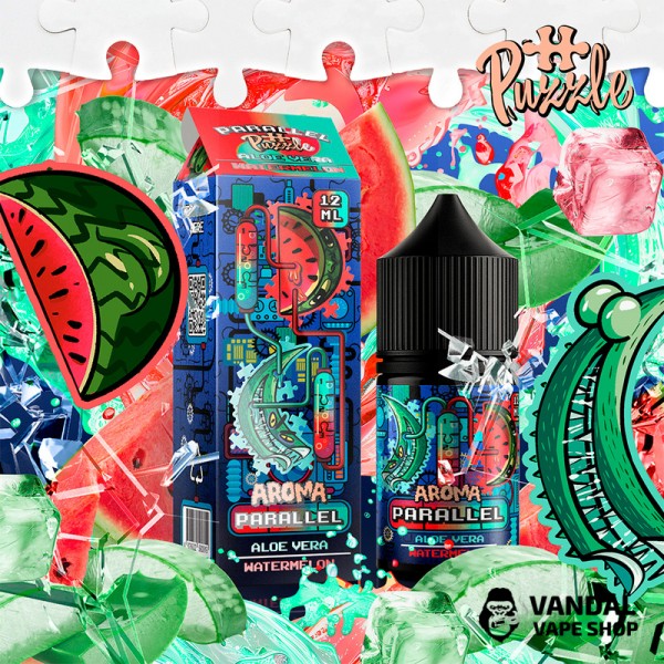 Набор для самозамеса In Bottle Parallel Puzzle 30 мл 50 мг со вкусом алоэ вера и арбуза
