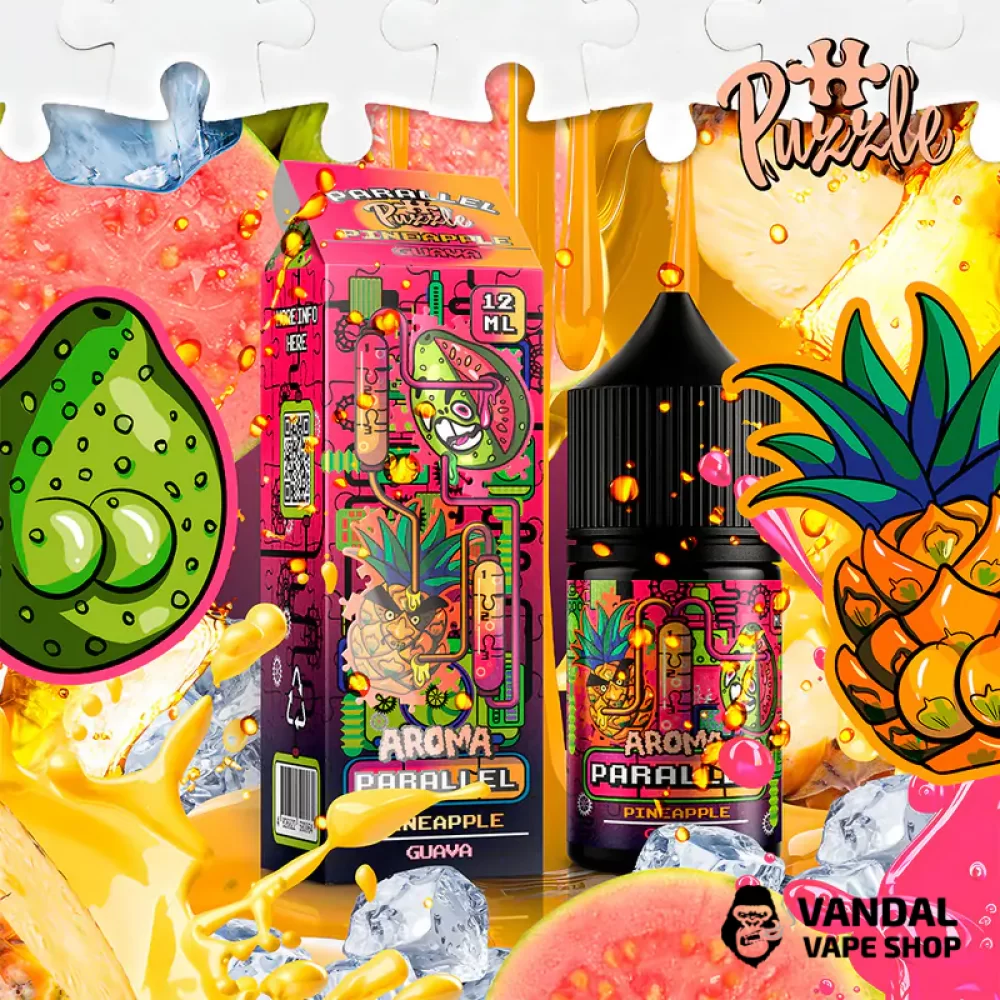 Набор для самозамеса In Bottle Parallel Puzzle 30 мл 50 мг со вкусом ананаса и гуавы Набор для самозамеса In Bottle Parallel Puzzle 30 мл 50 мг со вкусом ананаса и гуавы