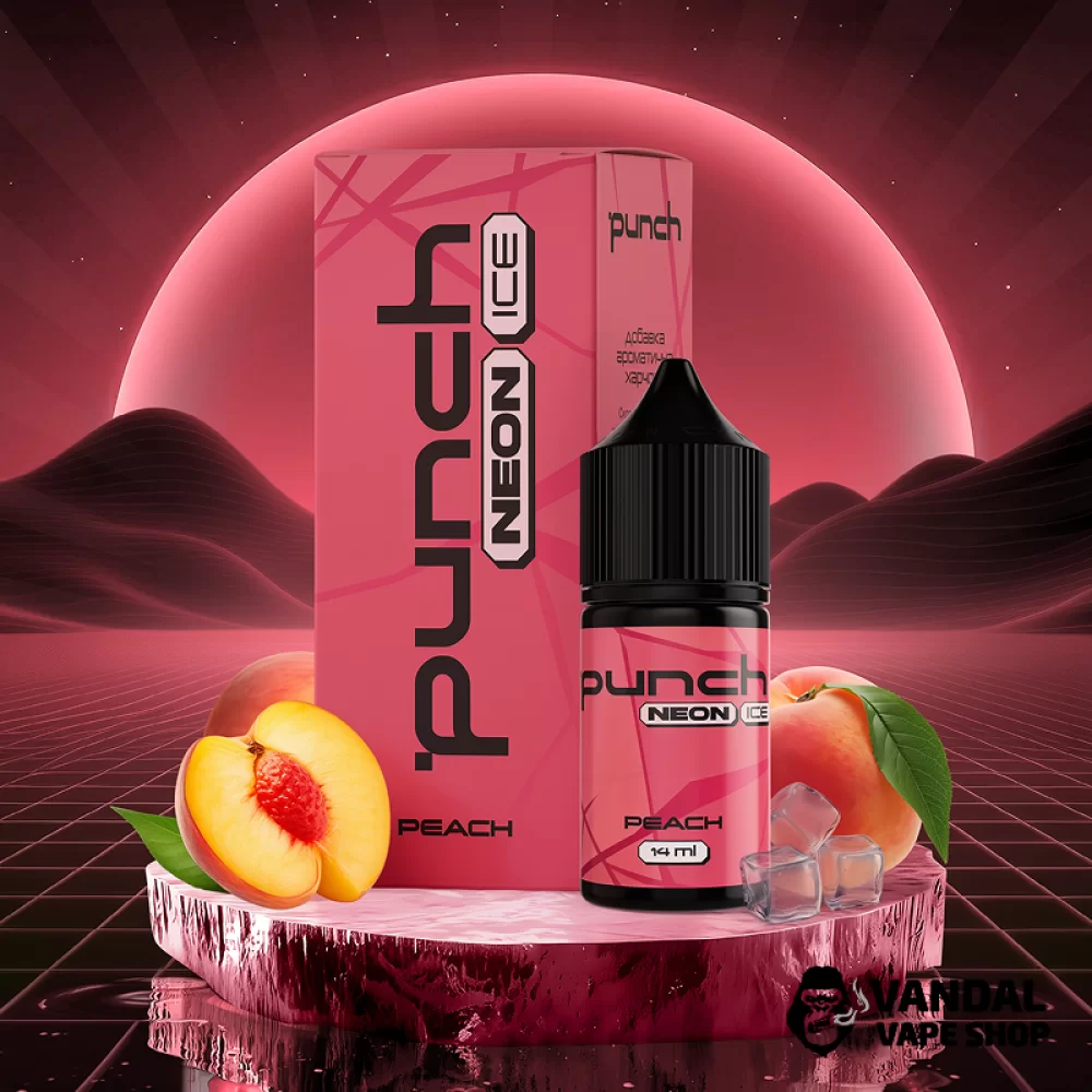 Набор для самозамеса Punch Neon Ice 30 мл 65 мг со вкусом персика со льдом
