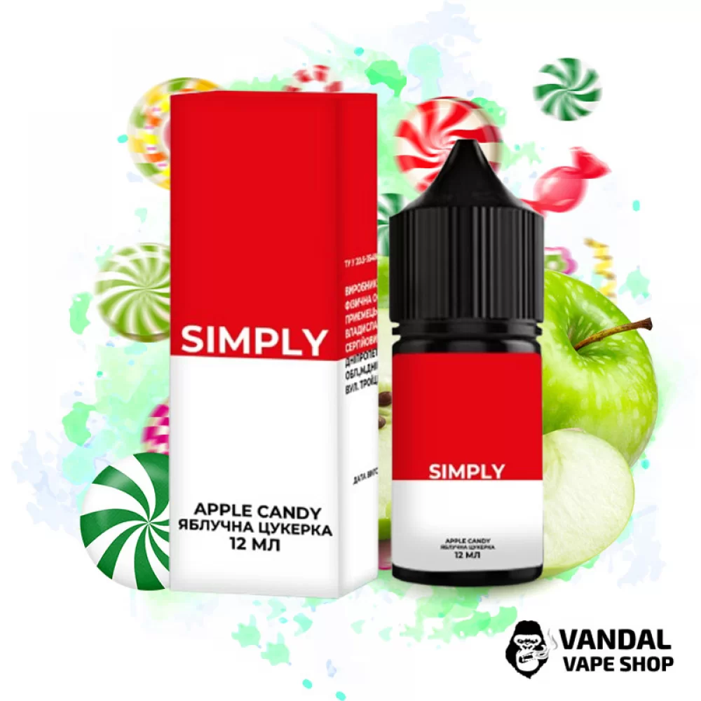 Набор для самозамеса Simply - со вкусом яблочной конфеты Набор для самозамеса Simply - со вкусом яблочной конфеты