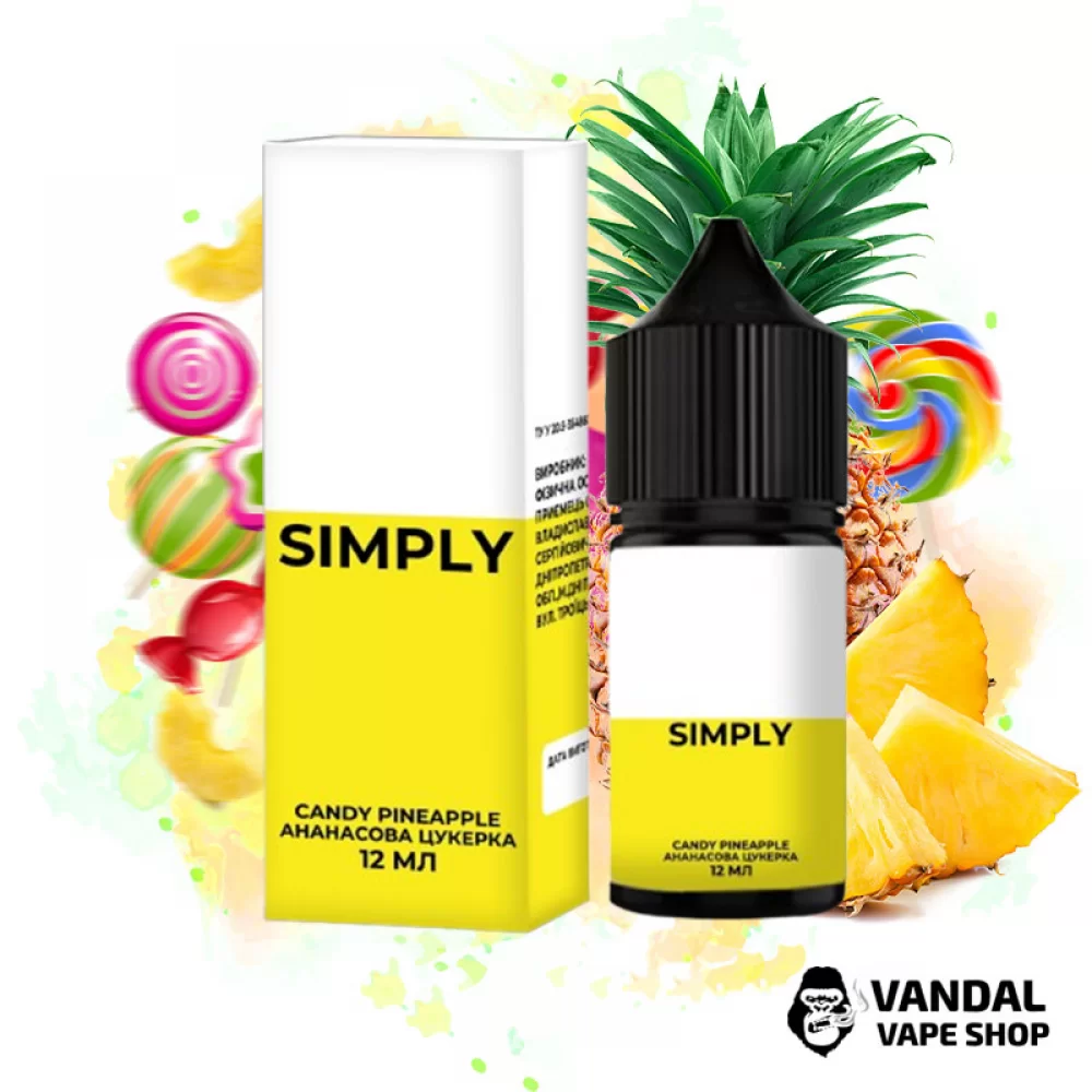 Набір для самозамісу Simply 30 мл 50 мг - зі смаком цукерки з ніжним ананасом