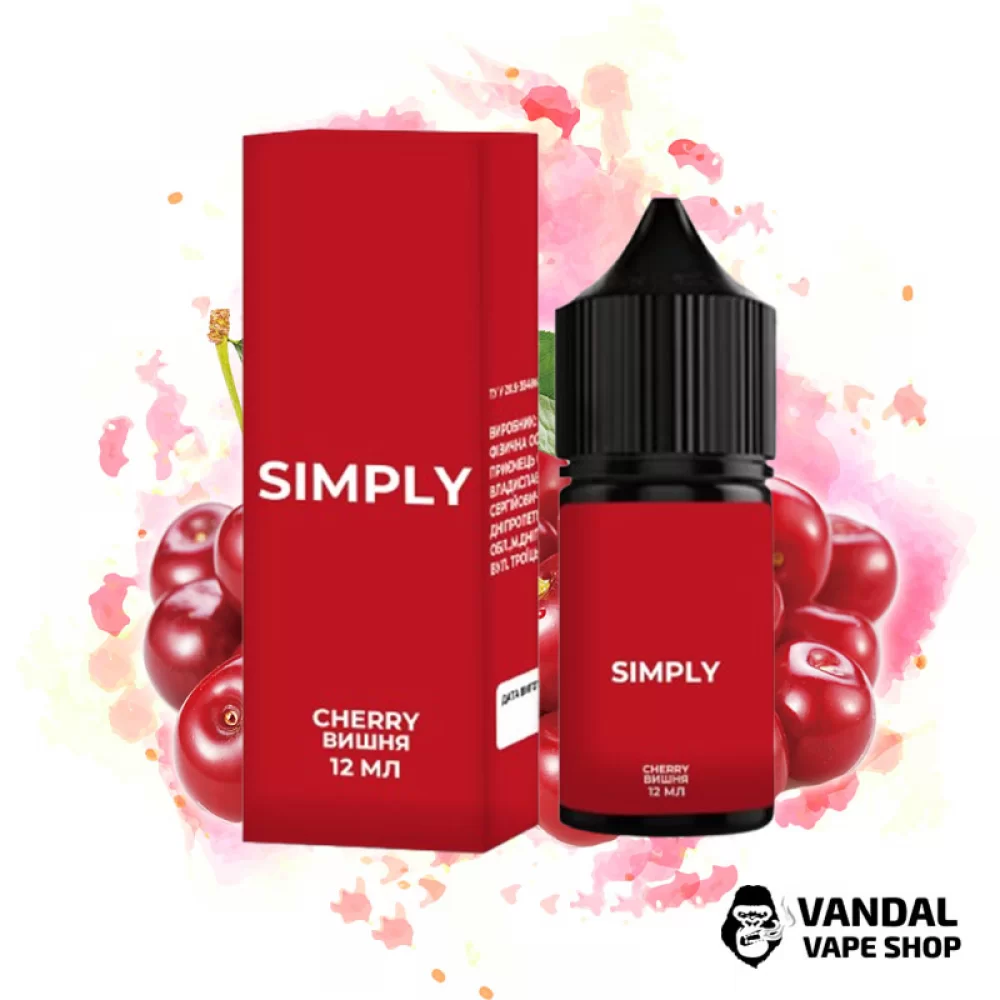 Набор для самозамеса Simply 30 мл 25 мг - со вкусом спелой вишни Набор для самозамеса Simply 30 мл 25 мг - со вкусом спелой вишни